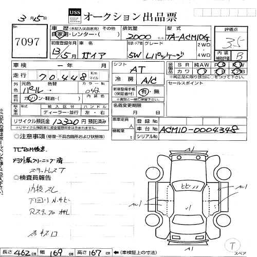 Uss tokyo сайт. Расшифровка аукционного листа USS. Аукционный лист USS Yokohama. Аукционный лист бланк. Чистый Аукционный лист.