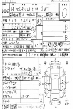 ������� ����������� ����� SUZUKI WAGON R SOLIO